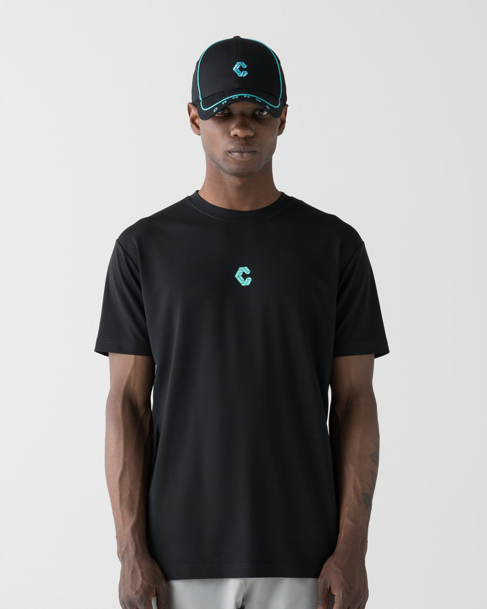 CRONOS SMOOTH TOUCH S/S TEE【BLACK×T.BLUE】