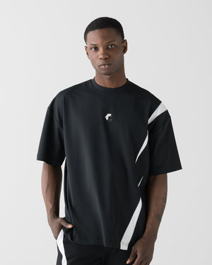 CRONOS GEOMETRIC LINE S/S TEE【BLACK】