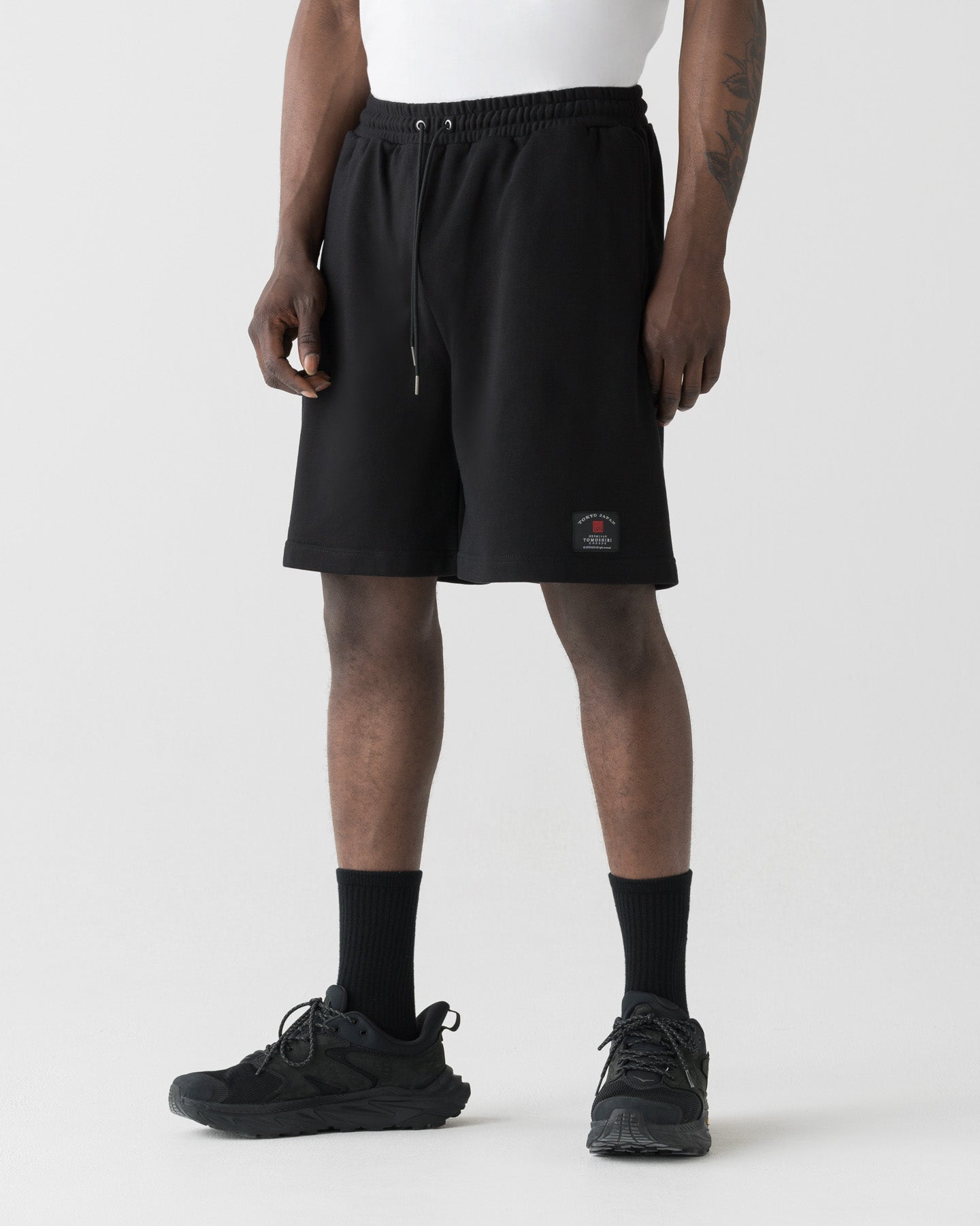 Rob O / Rhyme Pro 国内流通仕様盤 CRONOS TOMOSHIBI SERIES LOGO EMBROIDERY SHORTS【BLACK】