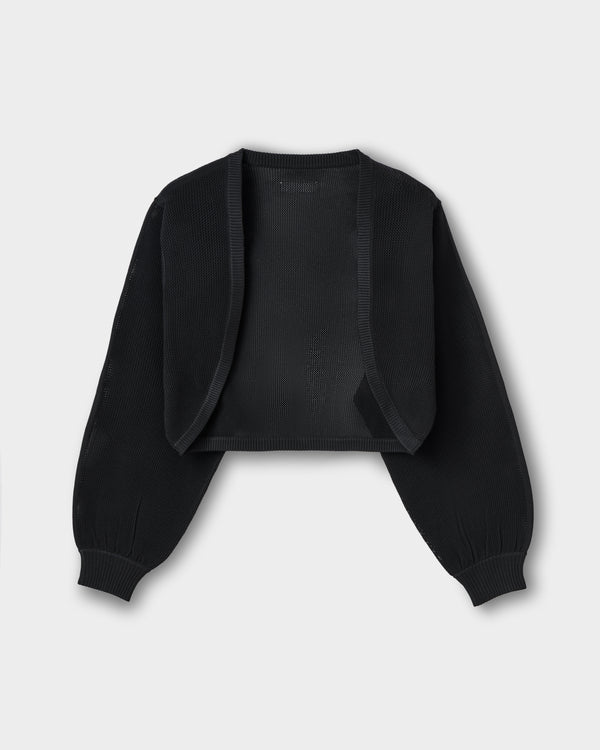 CRONOS WOMEN LIGHT MESH BOLERO [BLACK]