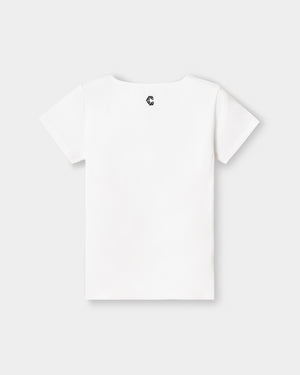 CRONOS WOMEN 方領 T 恤【WHITE】