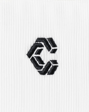 CRONOS WOMEN 方領 T 恤【WHITE】