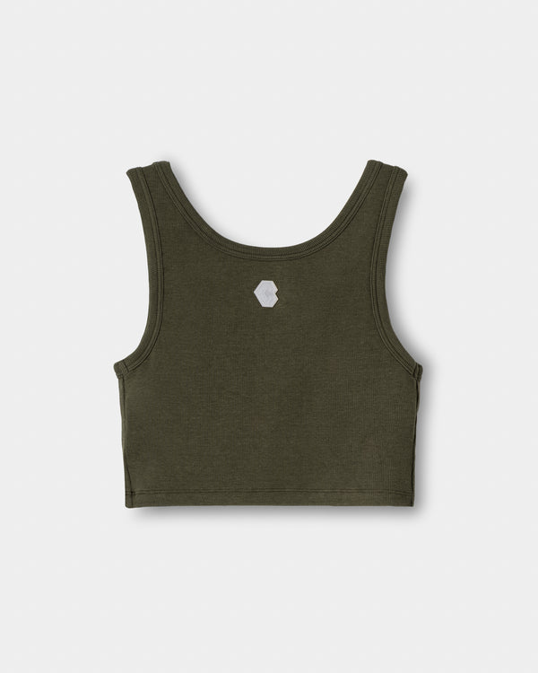 CRONOS WOMEN FIT 短版背心【卡其色】