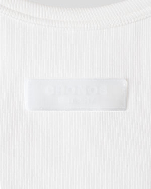 CRONOS WOMEN FIT CROPPED TANK TOP【WHITE】