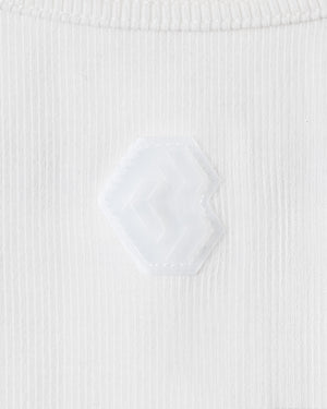 CRONOS WOMEN FIT CROPPED TANK TOP【WHITE】