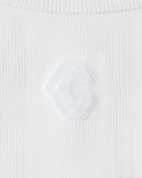 CRONOS WOMEN FIT CROPPED TANK TOP【WHITE】