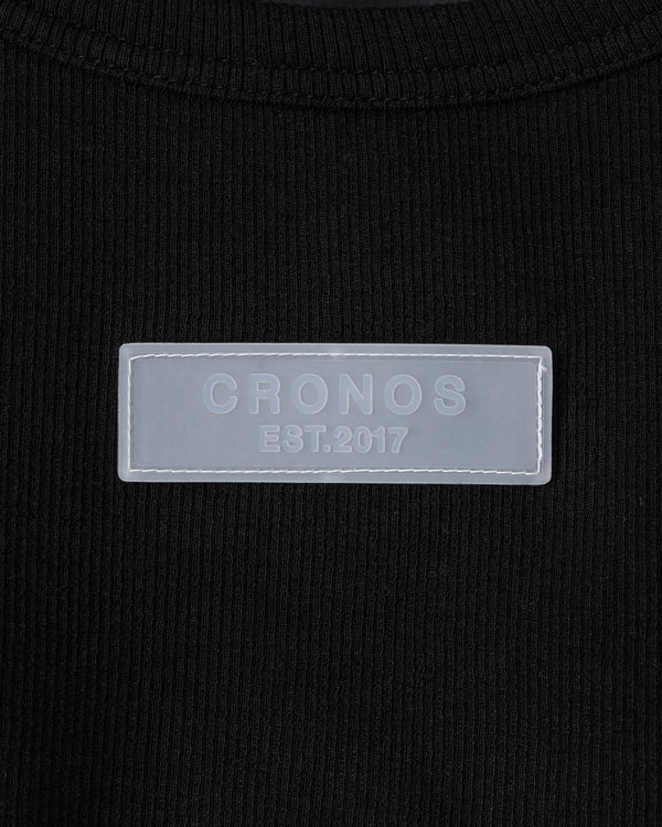 CRONOS WOMEN FIT CROPPED TANK TOP [BLACK]