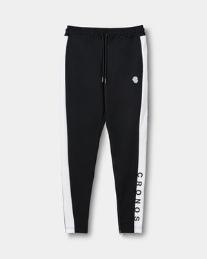 CRONOS WOMEN COOL FIT SKINNY PANTS【BLACK×WHITE】