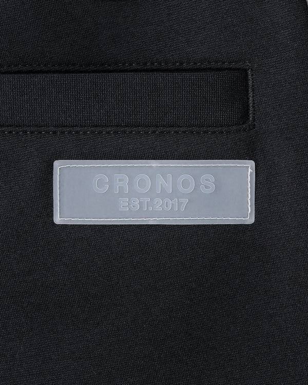 CRONOS WOMEN COOL FIT SKINNY PANTS【BLACK×WHITE】