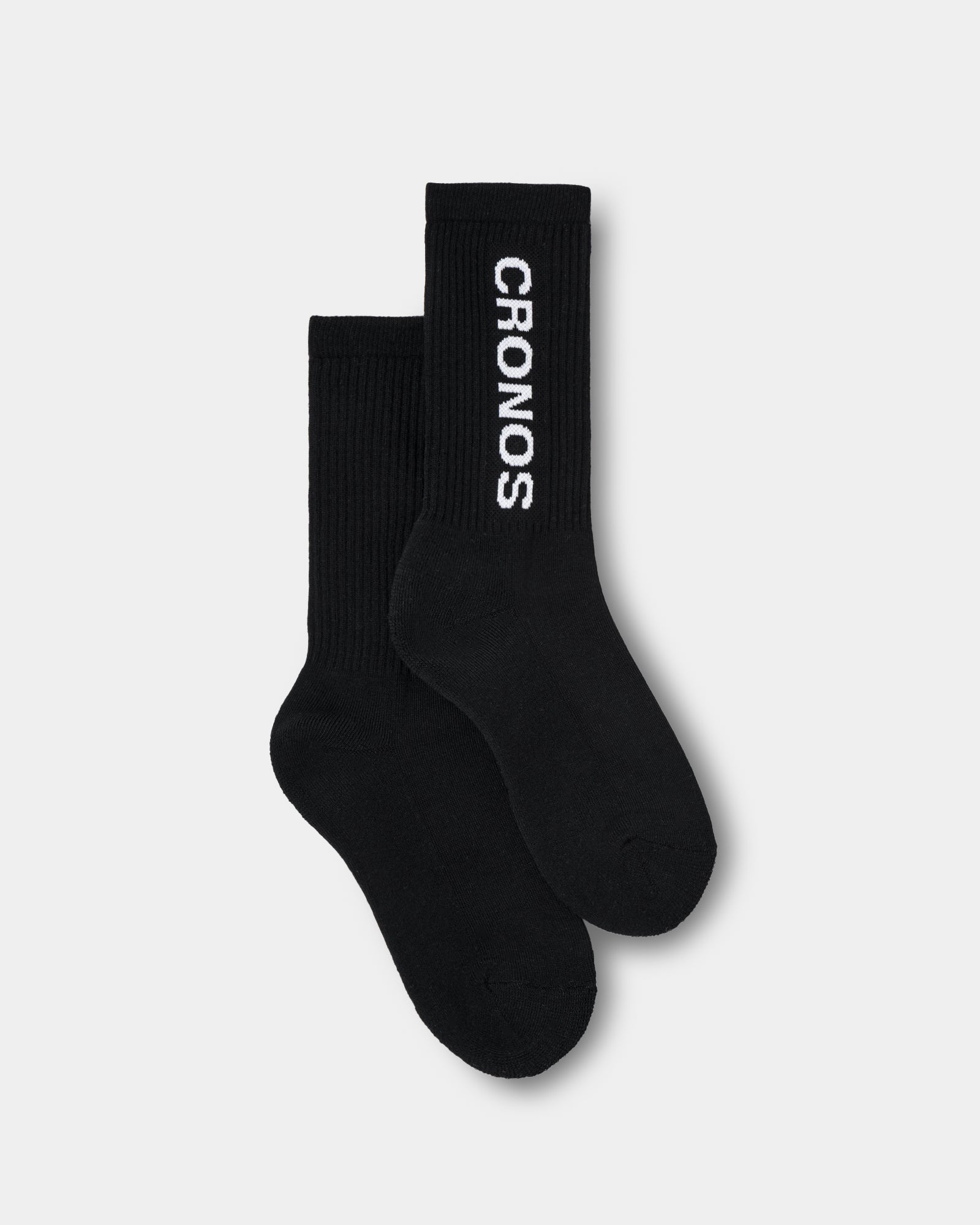 クロノス トップス Ｌ ソックス CRONOS WOMEN LOGO MID SOCKS【BLACK】