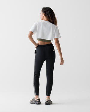 CRONOS WOMEN COOL FIT SKINNY PANTS【BLACK×GRAY】