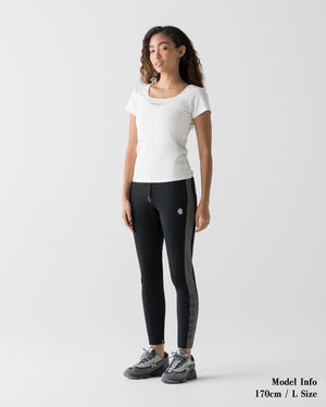 CRONOS WOMEN 方領 T 恤【WHITE】