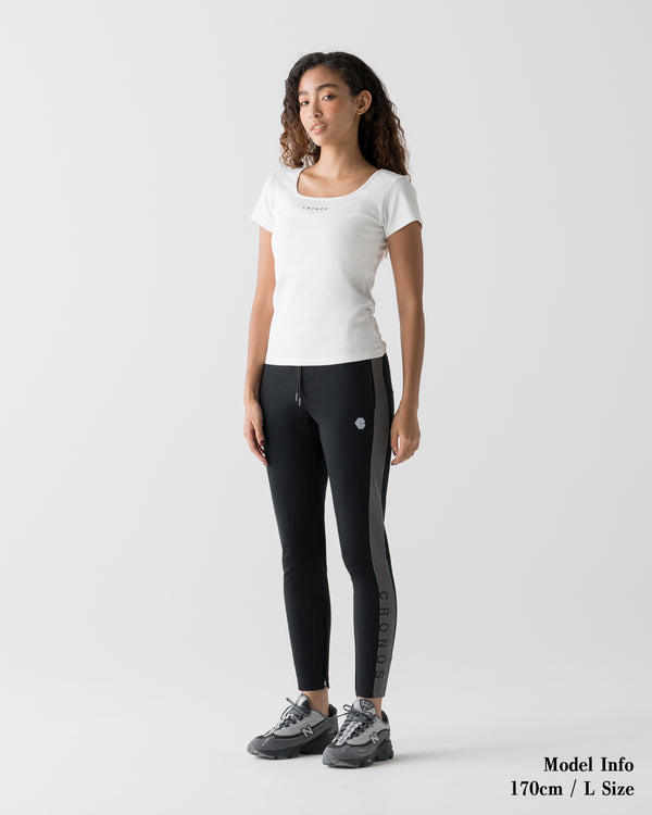 CRONOS WOMEN 方領 T 恤【WHITE】
