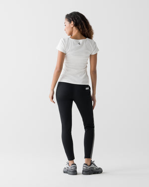 CRONOS WOMEN 方領 T 恤【WHITE】