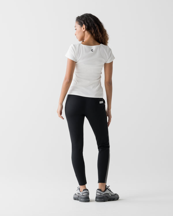 CRONOS WOMEN 方領 T 恤【WHITE】