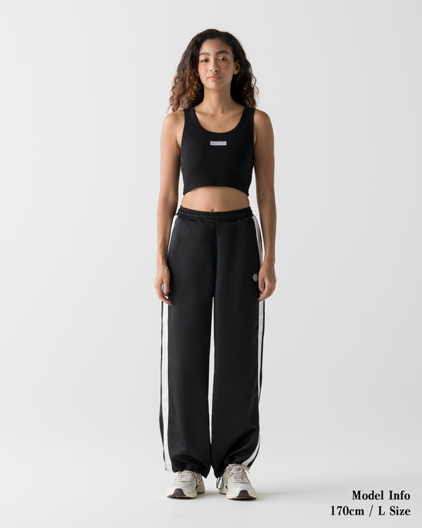 CRONOS WOMEN FIT CROPPED TANK TOP [BLACK]