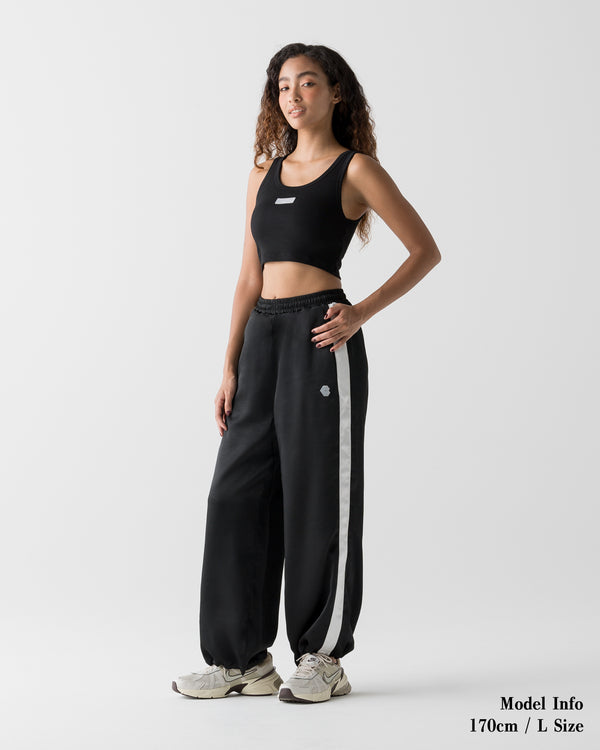 CRONOS WOMEN FIT CROPPED TANK TOP [BLACK]