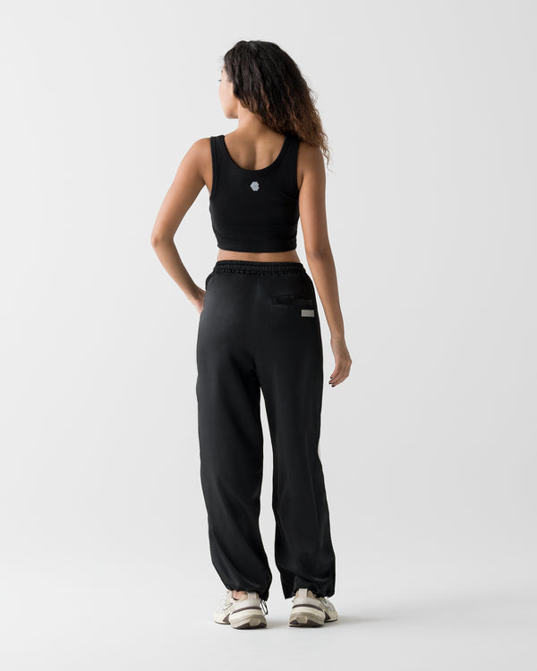 CRONOS WOMEN FIT CROPPED TANK TOP [BLACK]