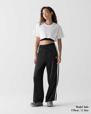 CRONOS WOMEN ALLDAY CROPPED T-SHIRT【WHITE】