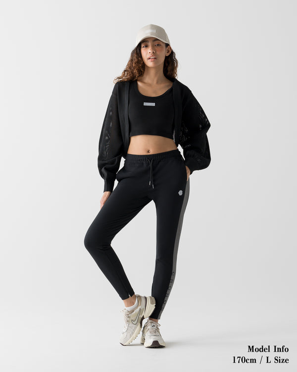 CRONOS WOMEN FIT CROPPED TANK TOP [BLACK]