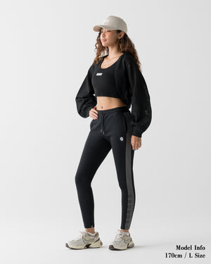 CRONOS WOMEN FIT CROPPED TANK TOP [BLACK]