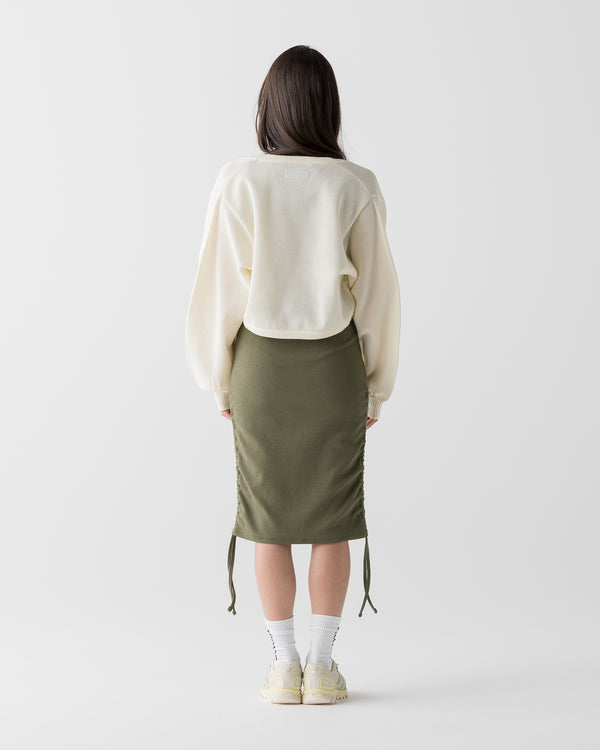 CRONOS WOMEN SHAPE SQUARE DRESS【卡其色】