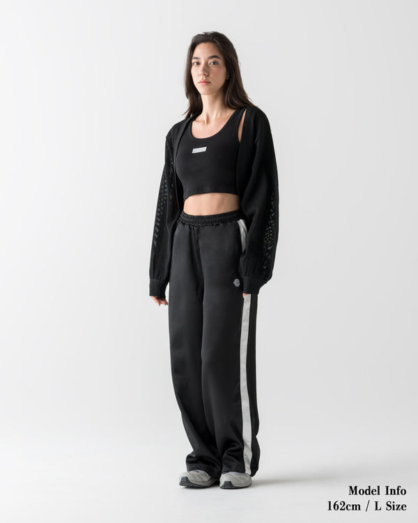 CRONOS WOMEN LIGHT MESH BOLERO [BLACK]