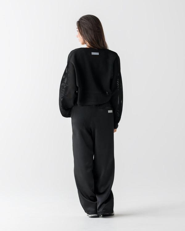 CRONOS WOMEN LIGHT MESH BOLERO [BLACK]