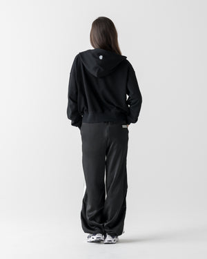 CRONOS WOMEN SHAPE 短版連帽外套【黑色】