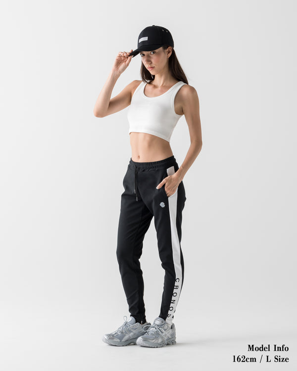 CRONOS WOMEN FIT CROPPED TANK TOP【WHITE】