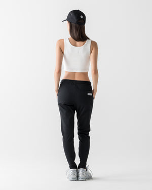 CRONOS WOMEN FIT CROPPED TANK TOP【WHITE】