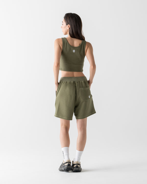 CRONOS WOMEN FIT 短版背心【卡其色】
