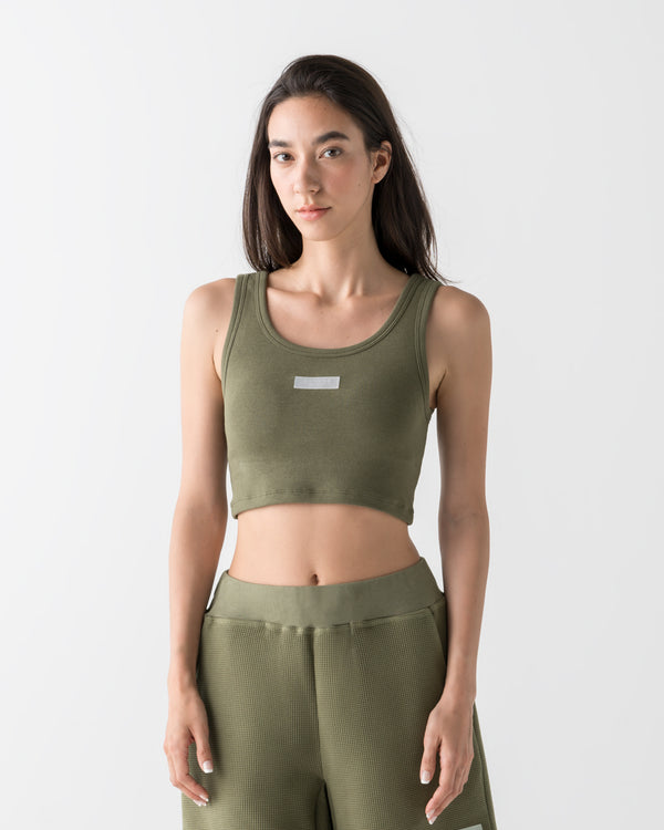 CRONOS WOMEN FIT 短版背心【卡其色】