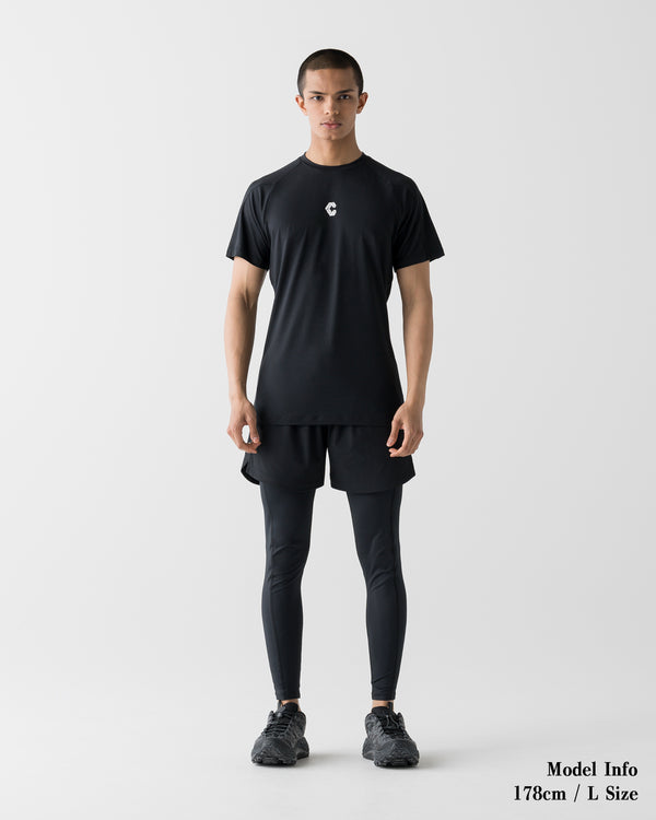 CRONOS×ITOI POWER HALF SLEEVE【BLACK】