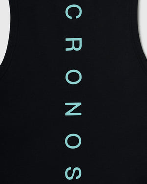 CRONOS SWITCH COOL TOUCH SLEEVELESS【BLACK×T.BLUE】