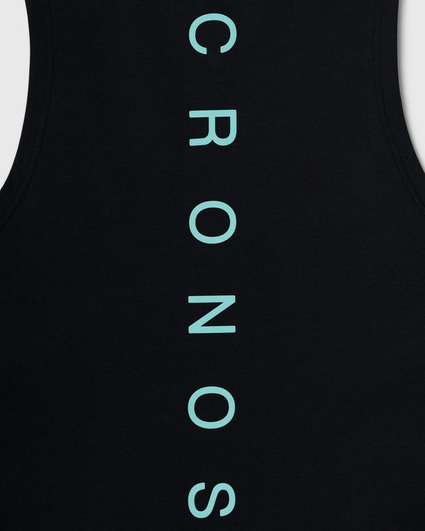 CRONOS SWITCH COOL TOUCH SLEEVELESS【BLACK×T.BLUE】
