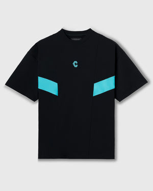 CRONOS SWITCH COOL TOUCH S/S TEE【BLACK×T.BLUE】