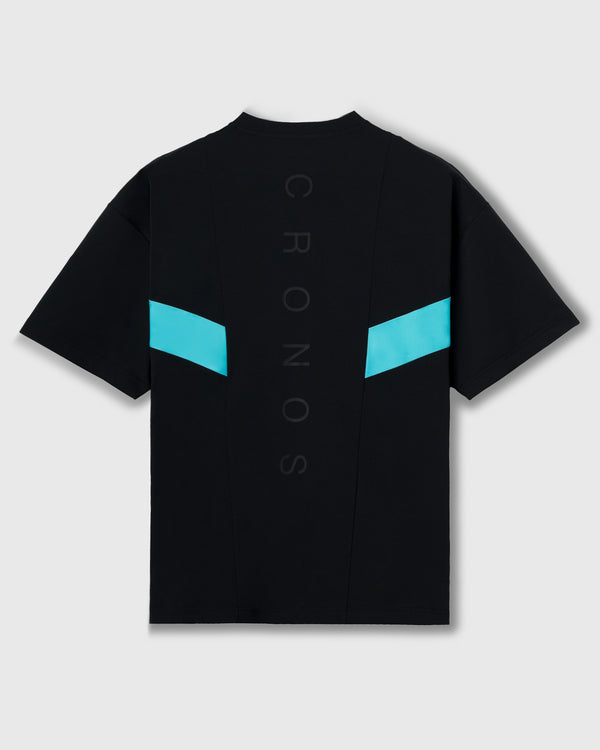 CRONOS SWITCH COOL TOUCH S/S TEE【BLACK×T.BLUE】