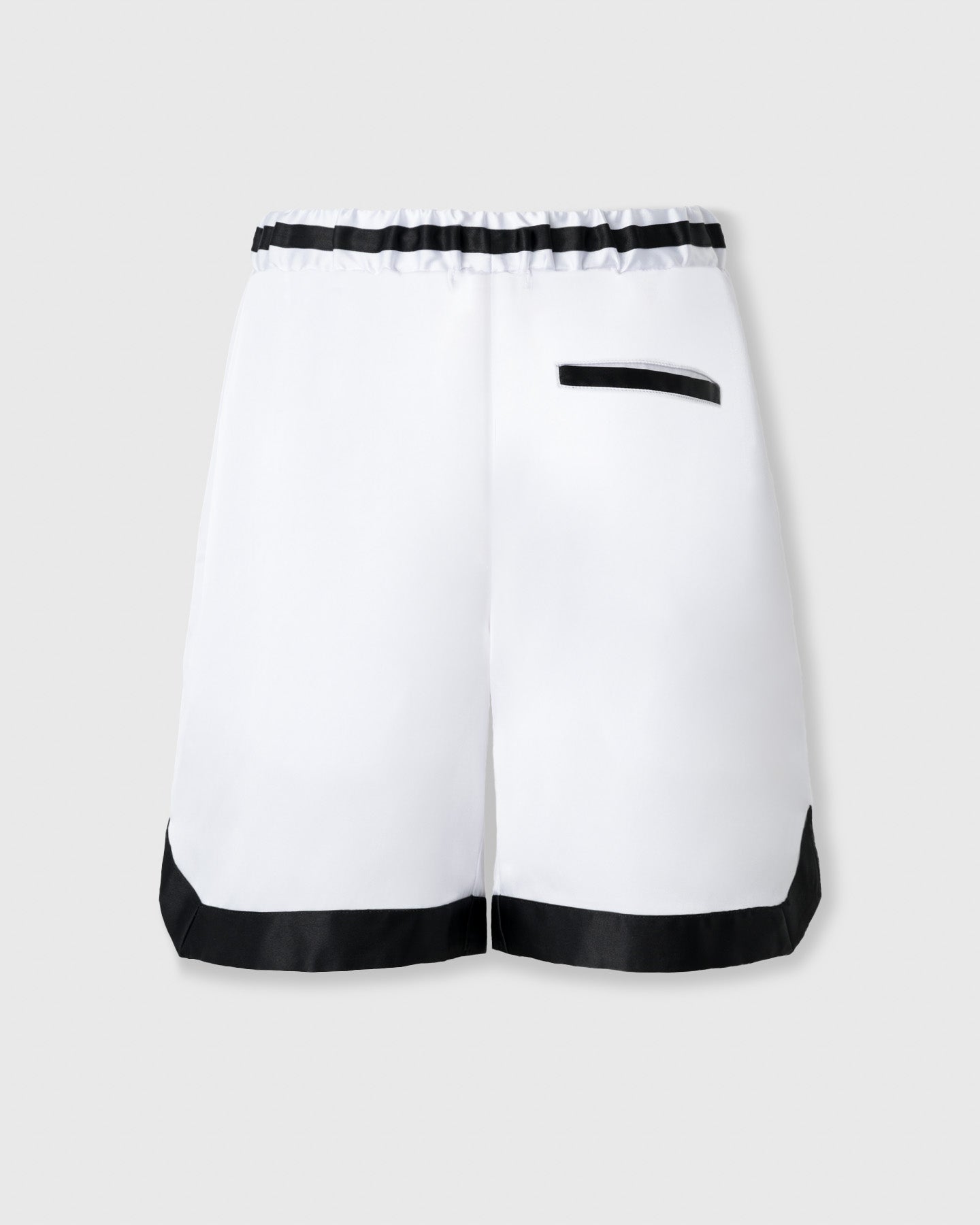 CRONOS SCRIPT SATIN SHORTS【WHITE】