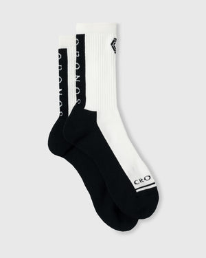 CRONOS AIRFLOW BOX LOGO SOCKS【WHITE】