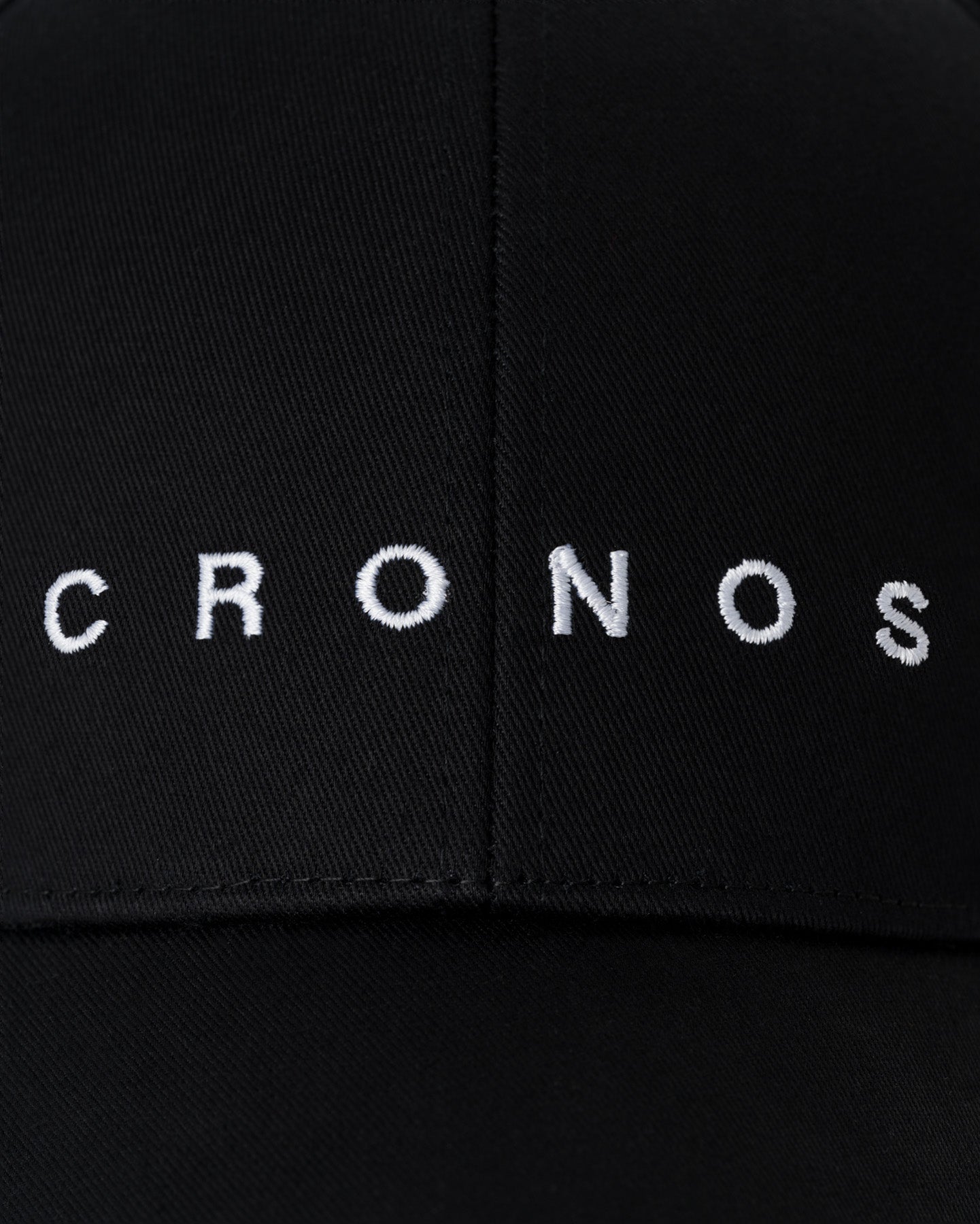 CRONOS LOGO DETAIL TWILL CAP【BLACK】