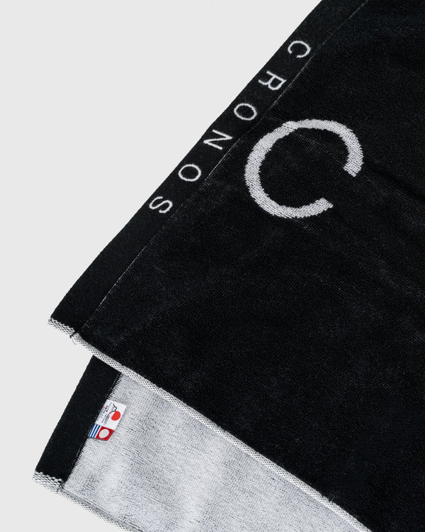 CRONOS LOGO SPORTS TOWEL【BLACK×WHITE】