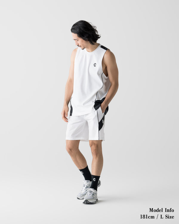 CRONOS SWITCH COOL TOUCH SHORTS【WHITE】