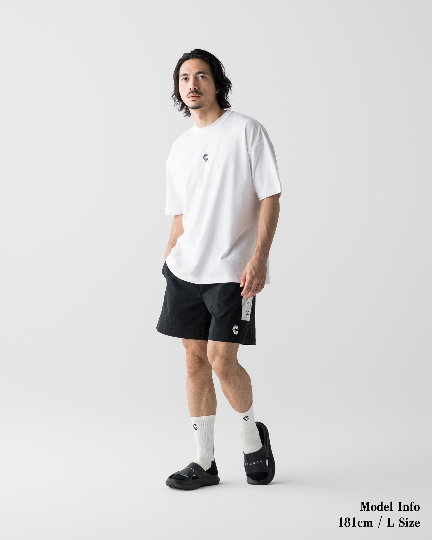 CRONOS AIRFLOW BOX LOGO SHORTS【BLACK】