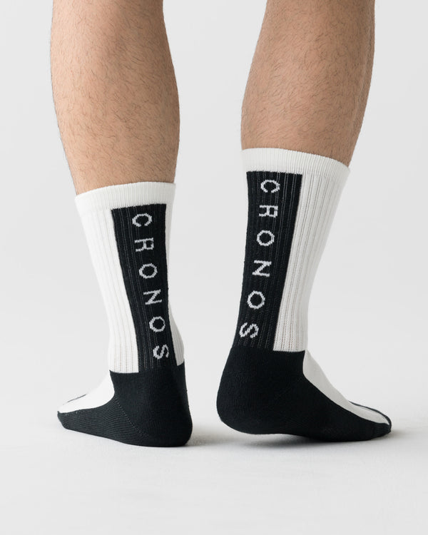 CRONOS AIRFLOW BOX LOGO SOCKS【WHITE】
