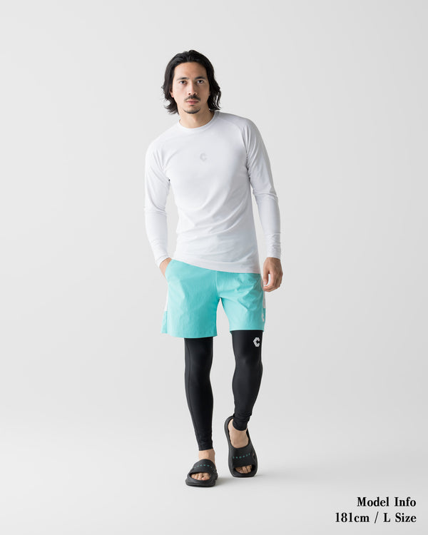 CRONOS AIRFLOW BOX LOGO SHORTS【T.BLUE】