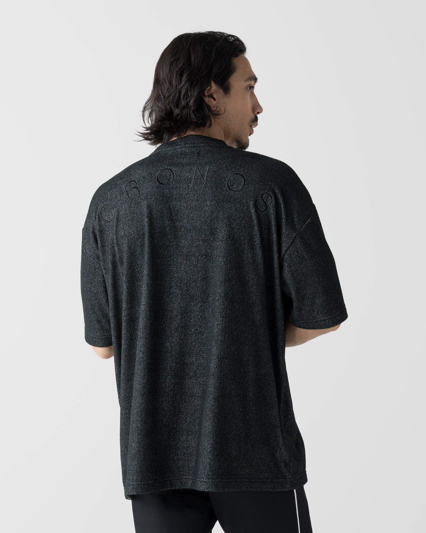 CRONOS LIGHT PILE STRETCH S/S TEE【BLACK】
