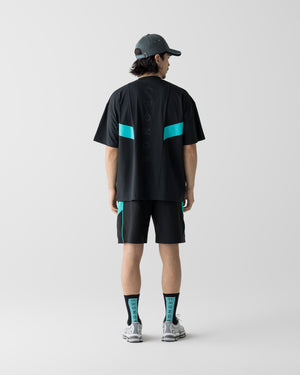 CRONOS SWITCH COOL TOUCH SHORTS【BLACK×T.BLUE】