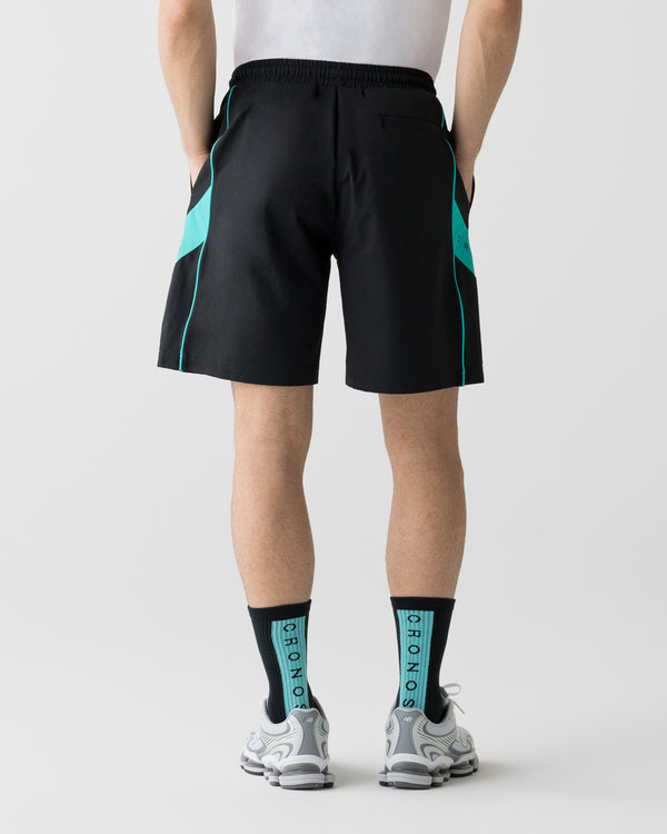 CRONOS SWITCH COOL TOUCH SHORTS【BLACK×T.BLUE】