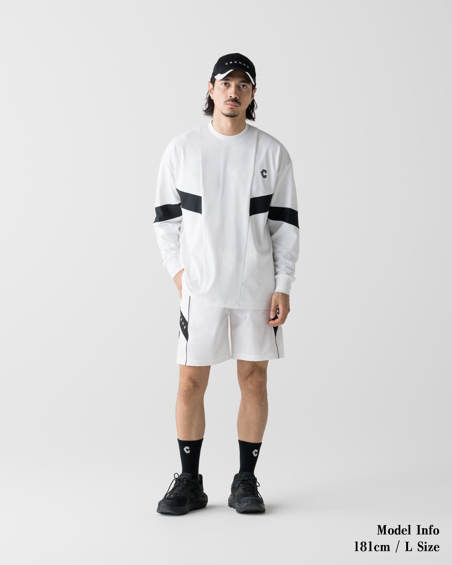 CRONOS SWITCH COOL TOUCH L/S TEE【WHITE】